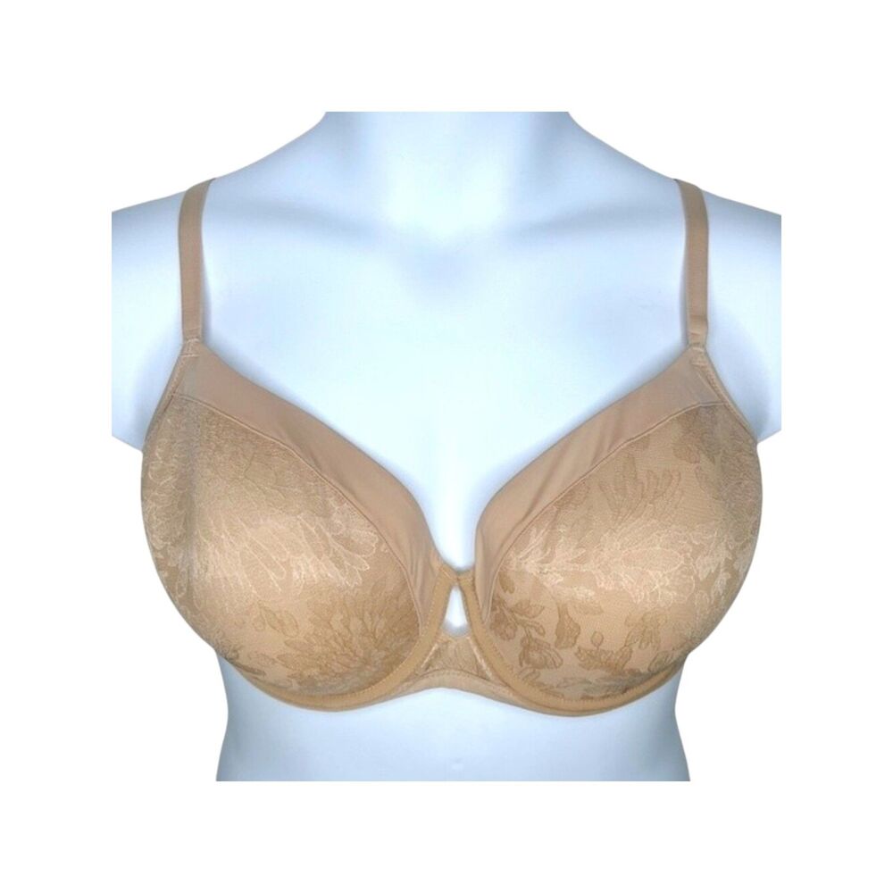 Soma Lightest Lift Modern Coverage Bra sz 42C * Beige Spacer Foam T-Shirt